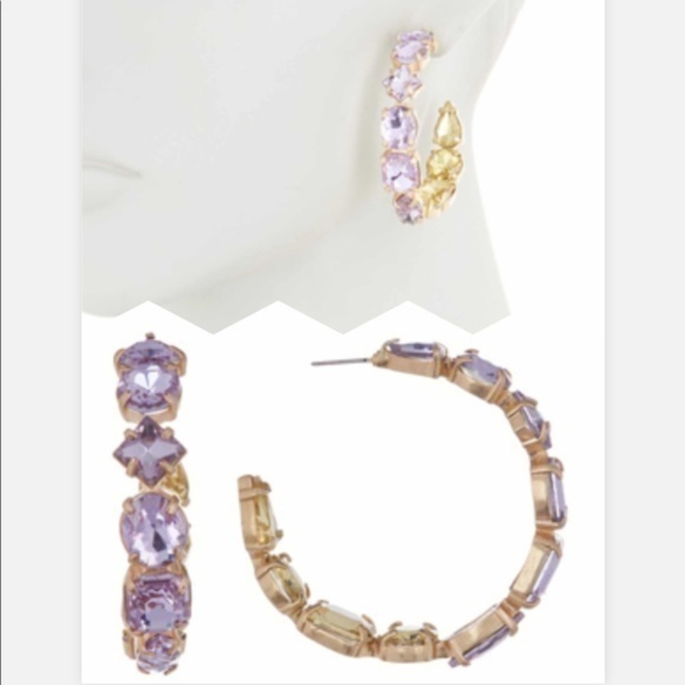 BAUBLEBAR
Isadora Crystal Embellished Hoops JB1